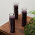 Simply Soson 2x8 inch Purple Devotional Candles in Glass Jar - 3 Pack - 90 Hours – Prayer Candle - Tall Pillar Candles for Religious, Memorials, P...