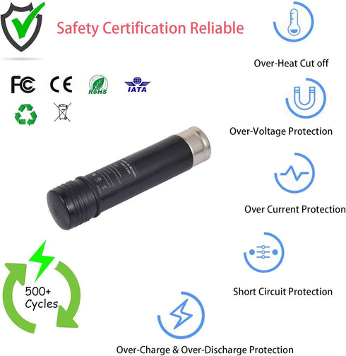 3.6V Replacement Battery for Black & Decker,1.3Ah Ni-Cd Battery Compatible for S100 S110 Power Tools VP100 VP110 VP130...