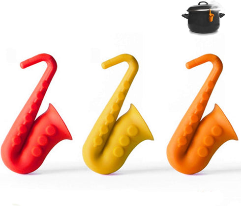 XYG Spill-Proof Steam Releaser Pot Lid Holders,Silicone Lid Lifters for Pots and Saucepan,Boil Over Stopper,Kitchen Gadgets for Cooking (3)...