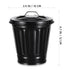Mini Trash Can, Trash Can Desk Trash Can with Lid Office Garbage Can Countertop Tiny Waste Black Bathroom Garbage Can Basket Outdoor Trash Can for...