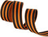 David accessories Orange Black Stripes Grosgrain Ribbon 1" Wide 5 Yard for DIY Ribbon Medal Award Handmade Hair Bow Clip Accessories and FestivalP...