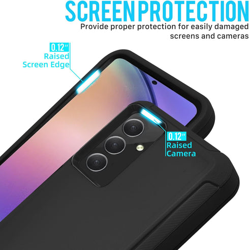 Galaxy A54 Case, Dual Layer Structure Heavy Duty Protection Cover, Shockproof/Drop/Dust Proof Tough Durable Case for Samsung Galaxy A54 5G(2023) B...