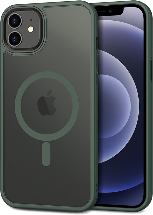 CACOE Magnetic Case for iPhone 12 & iPhone 12 Pro 2020 6.1 inch-Compatible with MagSafe & Magnetic Car Phone Mount,Anti-Fingerprint TPU Thin Phone...