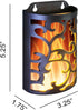 Decorative Lanterns with Timer, Candle Light Flameless Candles Indoor/Outdoor Wall Sconces,Flickering Flames Wall Light for Hallway, Bathroom,Use ...