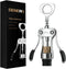 Beneno Wine Opener, Zinc Alloy Premium Wing Corkscrew with Multifunctional Bottles Opener, Sharp Wine Corkscrew with Ergonomic Non-Slip Wing Handl...
