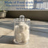 Swab Holder Canisters with Lid, Bathroom Qtip Dispenser Apothecary Jars, Clear Plastic Cotton Ball Pad Container for Cotton Swabs, Q-Tips, Make Up...