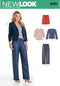 Simplicity New Look Patterns UN6351A Misses' Jacket, Pants, Skirt and Knit Top, A (10-12-14-16-18-20-22)...