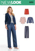 Simplicity New Look Patterns UN6351A Misses' Jacket, Pants, Skirt and Knit Top, A (10-12-14-16-18-20-22)...