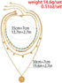 Boho Choker Women Necklace Gold Turquoise Coin Pendant Layered Necklaces Chain Glitter Bohemia Sequin Tassel Necks Jewelry for Women...