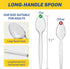 POSATE 7.1" Plastic Spoons (60 Count), Heavy Duty Clear Disposable Spoons...