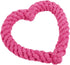 Pink Cute Dog/Cat Chew Toys, Dog Toys for Chewers, Heavy Duty Dental Dog Rope Toy for Dogs, Creative Love Heart Shaped Interactive Rope Dog Toys, ...