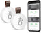 ORIA Wireless Thermometer Hygrometer, Mini Wireless Humidity Temperature Sensor with Data Export and Alert, Temp Humidity Monitor for House, 2 Pack