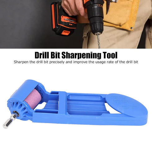 FTVOGUE Corundum Drill Sharpener Portable Corundum Grinding Wheel Drill Bit Sharpener ABS for Grinder Power Tools Blue...