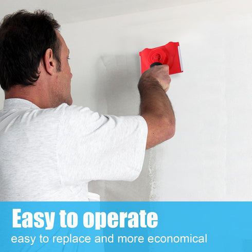 Paint Edger Trimmer + 2pcs Replacement Pads, Edge Painting Tool with Rotatable Handle Paint Pad Applicator for Wall and Ceilings Corner Edges Trim...