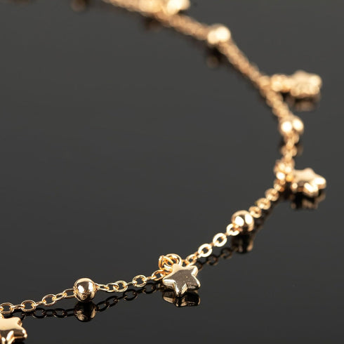 YOUBEIYEE 5 Meters Gold Plated Brass Chains for Jewelry Making Dangling Star Necklace Anklet Chain for Women Jewelry Making Chain Roll...