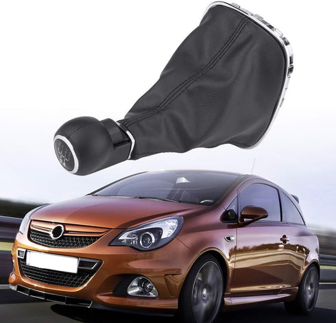 Qiilu Car Gear Shift Knob Boot Gearstick Gaiter Kit,Lever Stick Gaitor Boot Cover Manual/Auto for Corsa D 009140093 19276456...