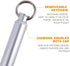 Airtight Container - Metal Storage Bottle Tube Container - Waterproof Holder Case - Keychain Storage Tube -Multipurpose Aluminum Container Outdoor...