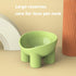 Cat Bowls Elevated Macaron Color Protects The Neck from Upsetting Plastomer Tilted Food and Water Bowl,Elevated Dog Bowls for Small Dogs (Turq)...