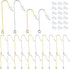 40pcs 2 Sizes Stainless Steel Earring Hooks Hypoallergenic French Long Earwire Hooks with Loop and 40pcs Bullet Earring Backs for DIY Earring Jewe...
