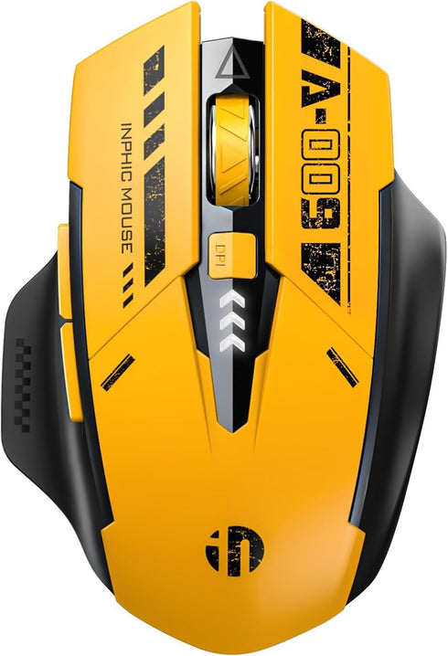 Bluetooth Mouse,Rechargeable Wireless Mouse with Tri-Mode (BT 5.0/4.0+2.4GHz), Visible Battery Level, Ergonomic Design Silent Wireless Mouse for L...