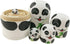 Winterworm 5.1” Cartoon Panda Russian Wooden Nesting Dolls for Kids Handmade Paints Stacking Toys Matryoshka Dolls 5 Pieces Panda Bear Party Suppl...