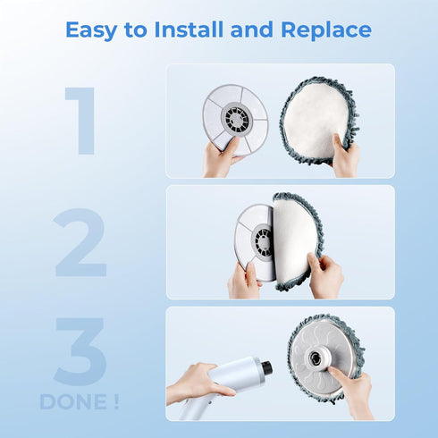 5 Pack IPX7 Replaceable Brush Heads for Electric Spin Scrubber Upgraded LED Display Cleaning Brush Cordless Power Scrubber for Bathroom Floor Car ...