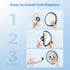 5 Pack IPX7 Replaceable Brush Heads for Electric Spin Scrubber Upgraded LED Display Cleaning Brush Cordless Power Scrubber for Bathroom Floor Car ...