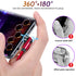 540° Rotating Magnetic Charging Cable (Red 4-Pack 3/3/6/6ft) 3 in 1 USB C Magnetic Phone Charger Cable 2.4A Fast Charge Cord for iPhone Samsung Mo...