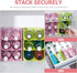 Hemoton Refrigerator Bottle Rack 3pcs Refrigerator Bottle Storage Rack Wine and Water Bottle Organizer Stackable Plastic Wine Rack Beer Can Storag...