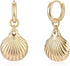 MYEARS Women Clam Shell Earrings Gold Huggie Hoop Dangle Drop 14K Gold Plated Small Simple Minimalist Hypoallergenic Everyday Summer Beach Jewelry...