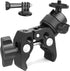 Super Clamp Camera Mount with 360° Ball Head, 1/4" 3/8" Thread, Action Camera Mount, Motorcycle/Bike/Bicycle/Desk/Tripod Pole Mount for Monitor Li...