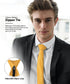 Vittorio Farina Solid Satin Zipper Ties for Men - Men's Fashion Accessories - Tie for Any Occasion...