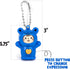 ArtCreativity Face Changing Animal Keychains for Kids - Set of 12 - Cute Keychains with 4 Different Expressions and 5 Designs - Animal Birthday Pa...