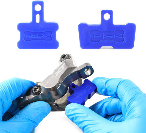 Hydraulic Disc Brake Bleed Blocks Compatible with Shimano, AVID SRAM and More, Pack of Assorted 4 pcs (2 PCS for 2-Piston Caliper and 2 PCS for 4-...