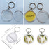 25PCS Clear Acrylic Photo Keychains - Round Blank Insert Photo Picture Frame Split Ring Keychain Snap In - Wallet Friendly Key Ring for Women & Me...