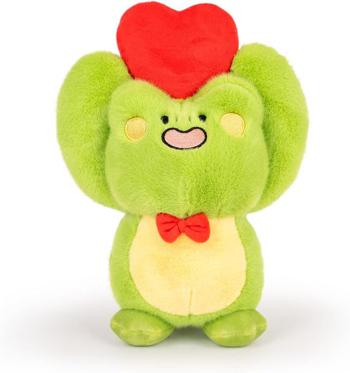 Frog Plush Frog Stuffed Animal Cute Green Stuffed Frog Plush Toy with Love Heart Gifts for Kids Boys Birthday Christmas Valentine's Day Gifts 8 In...