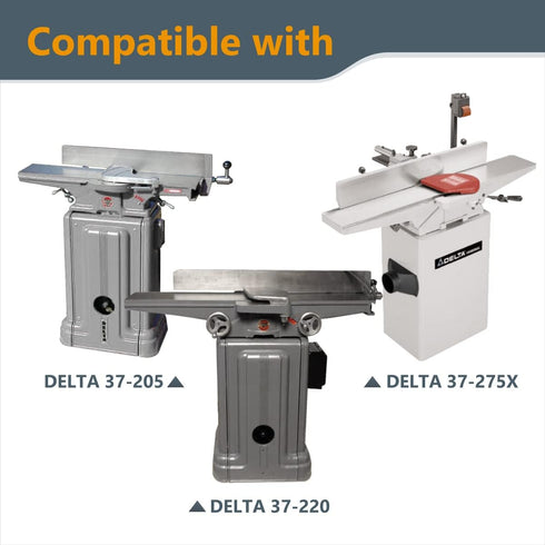 POWERTEC 6 Inch Jointer Blades for Delta 37-190 37-195 37-205 37-220 37-275X Jointer, Replacement for 37-658 Jointer Knives, Set of 3 (148031)...