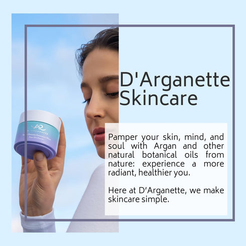 D'Arganette Sweet Dreams Sleeping Mask with Antioxidant-rich Argan Oil, Peptides, and Niacinamide– Radiance Boosting Hydrating Face Moisturizer Fo...
