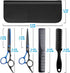 8 PCS Hair Cutting Scissors Kit,Black Blue Professional Home Hair Cutting Barber/Salon Thinning Shears,Hair Cutting Shears Hair Cut Blending Salon...