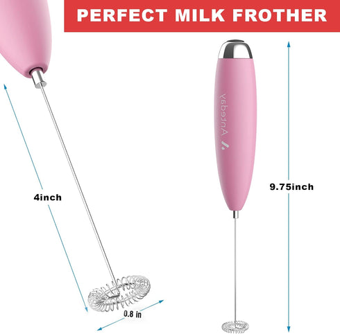 Frother for Coffee, Frother Handheld, Milk Frother, Upgraded Matcha Whisk Drink Mixer Electric Mini Whisk Hand Frother Mini Foamer Coffee Mixer fo...