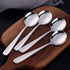 7-Inch Soup Spoons, Baikai Bouillon Spoon,18/10 Stainless Steel Finished Table Dinner Spoons Set of 4 (Silver)...