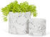 Abbott Collection Home Small Marble Look Planter...