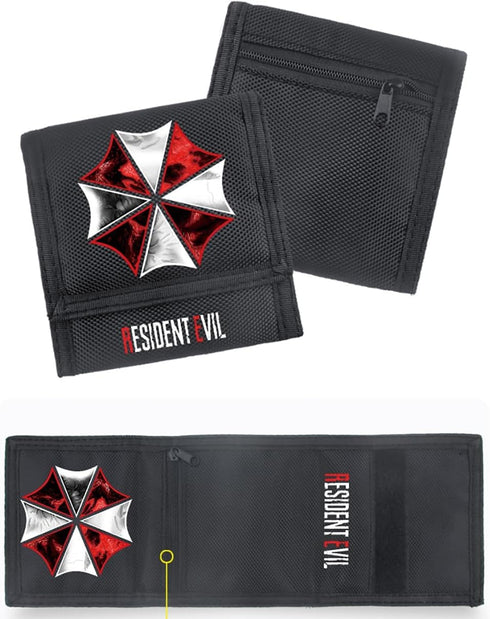 Anime Game Resi dent Evil Tri-fold Wallets Pocket Money Bags Lightweight and Unique Design (Style 2)...