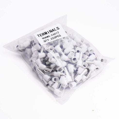10AWG Wire Ferrules Terminals, 250pcs Red AWG10 Terminal Connector Wire Ferrule kit for Electric, Industrial, Chemical Industry, Power Control Sys...