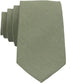 Mens Solid Skinny Linen Tie with Pocket Square Gift, Sage Green, Size One Size...