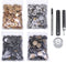 120 Set Leather Snap Fasteners Kit, 10/12.5/15mm Metal Button Snaps Press Studs with 4 Setter Tools, 4 Color Leather Snaps for Clothes, Jackets, J...
