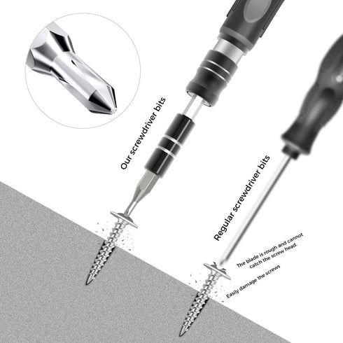 48 in 1 Precision screwdriver Kit Batch Head Conversion Magnetic Drive kit with flexible shaft extension rod, suitable for mobile phone game conso...