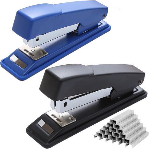 2 Pieces Stapler,25 Sheet Capacity Staplers with 2000 Standard Staples,Desktop Staplers Heavy Duty,Office Stapler Standard Stapler,Desk Staplers f...
