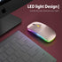 ?Upgrade? LED Wireless Mouse, Slim Silent Mouse 2.4G Portable Mobile Optical Office Mouse with USB & Type-c Receiver, 3 Adjustable DPI Levels for ...