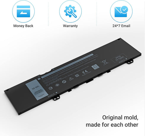 F62G0 Battery for Dell Inspiron 7373 Inspiron 13 7000 Battery 2 in 1 Fit for Inspiron 13 7373 7386 7370 7380 5370 Vostro 13 5370 P83G P87G - [ROJC...